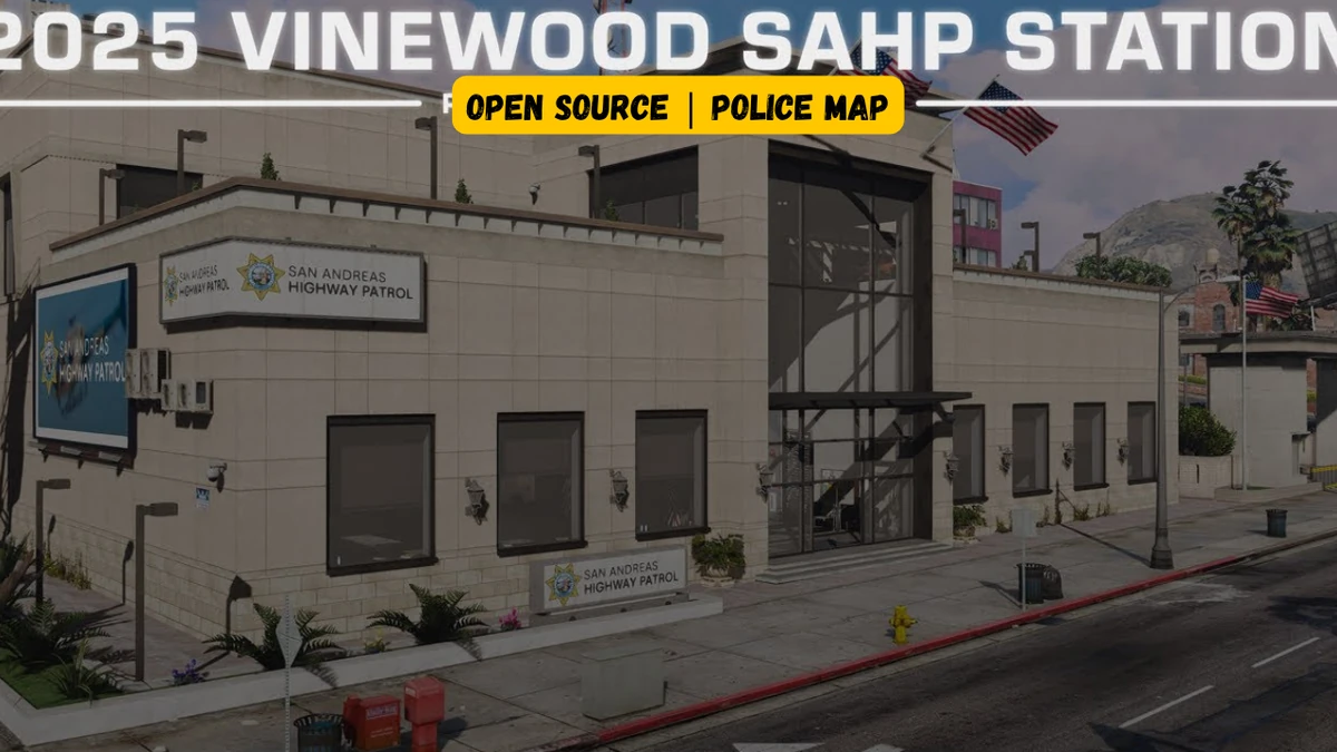 Vinewood SAHP Station MLO FiveM | Open Source Police Map